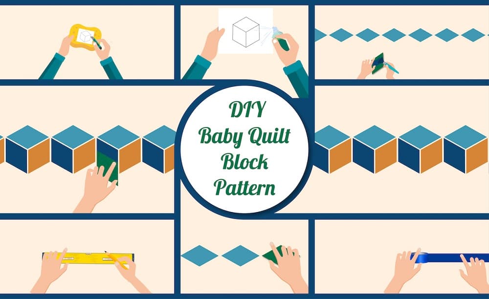 Baby quilt block pattern Baby quilt block pattern