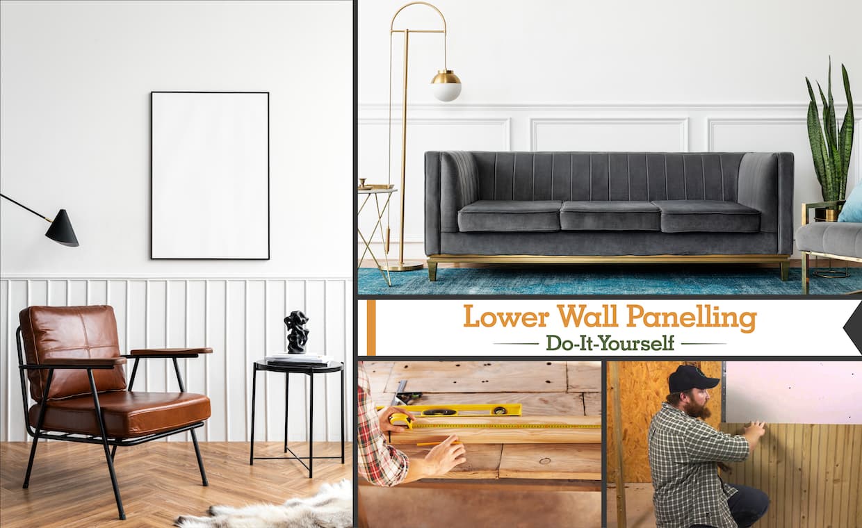 DIY Lower Wall Paneling Ideas DIY Lower Wall Paneling Ideas