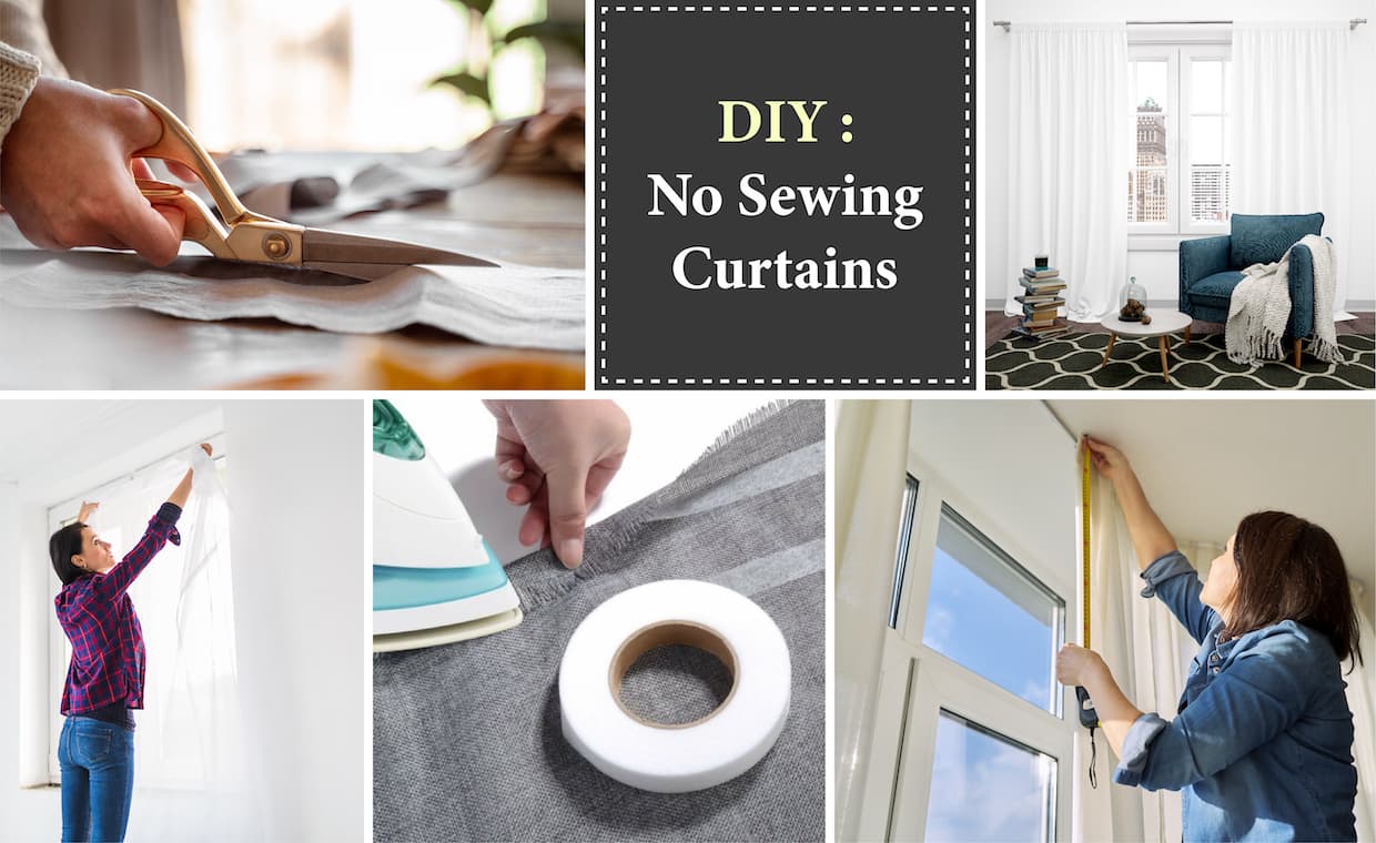DIY – No Sewing Curtains DIY - No Sewing Curtains