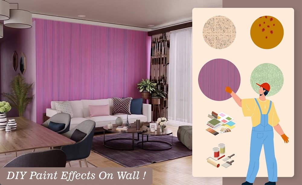 Paint the walls yourself with the color and pattern of your choice! Paint the walls yourself with the color and pattern of your choice!