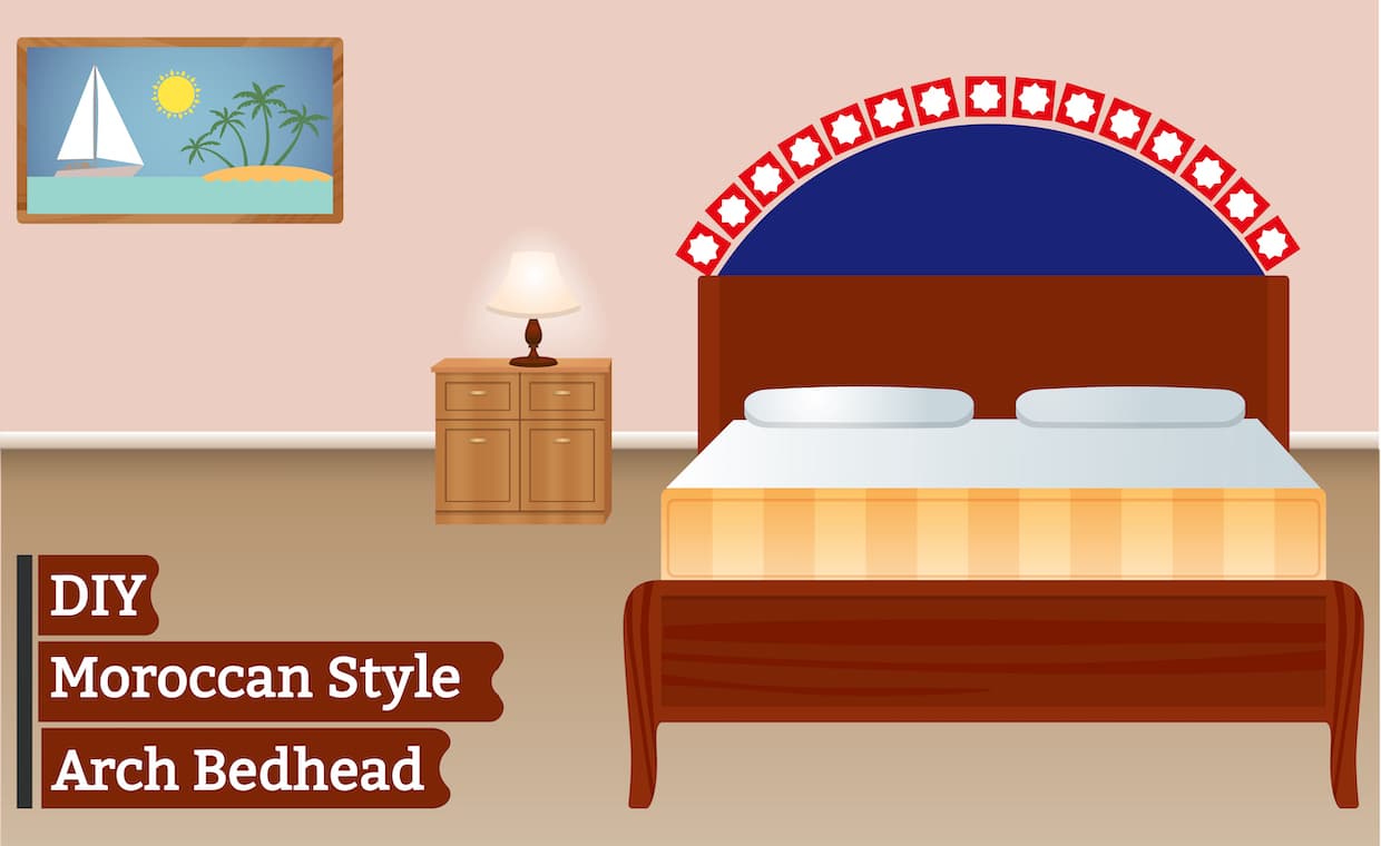 Painted Arch Headboard Painted Arch Headboard