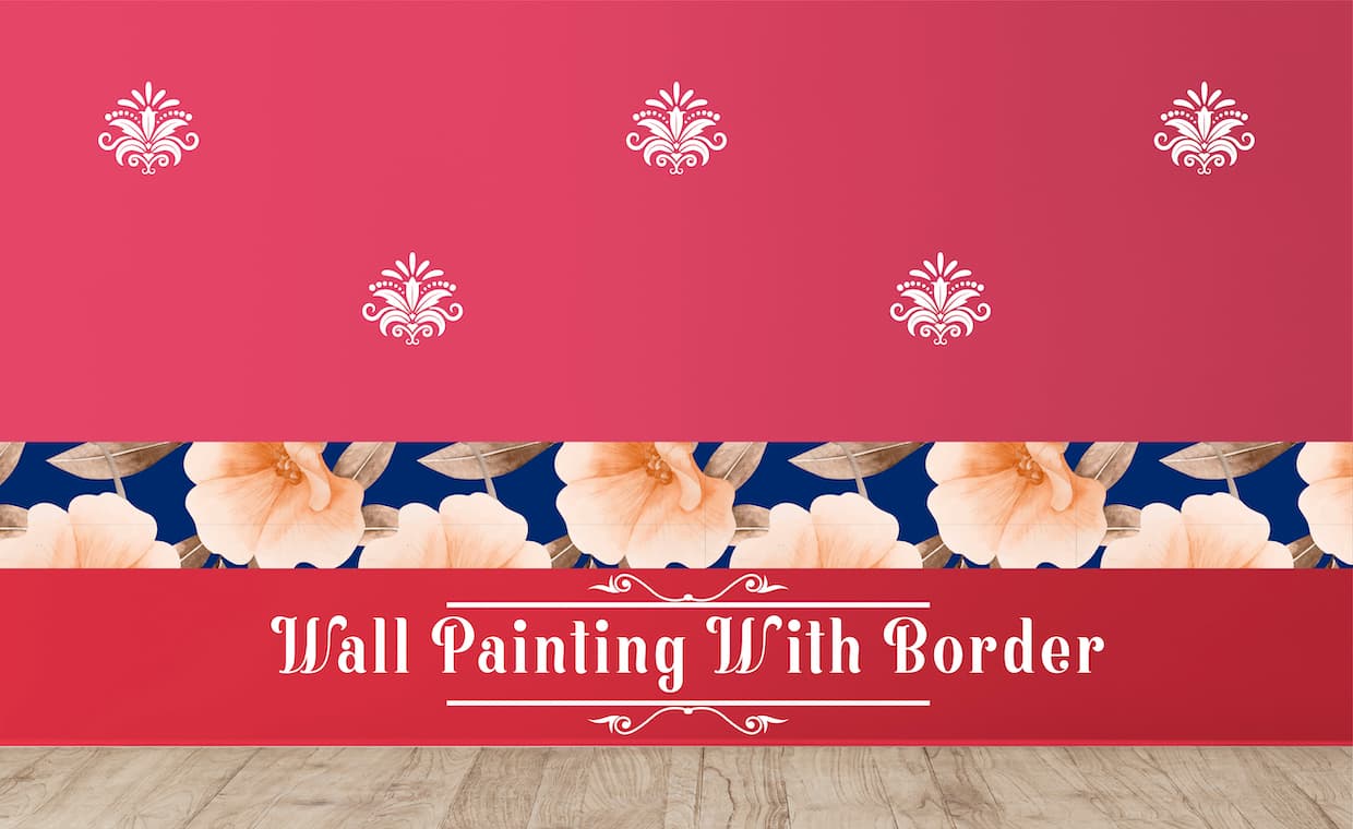 Wall Painting with Borders Wall Painting with Borders