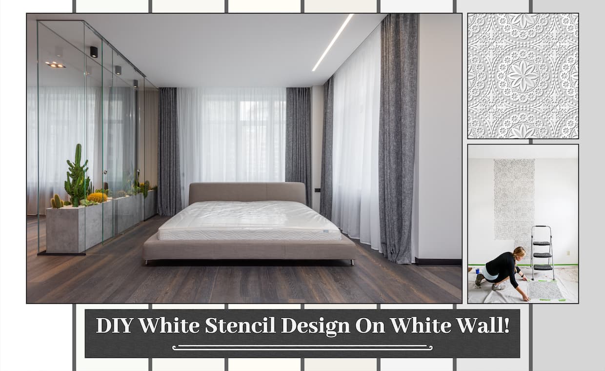 Interiors & DIY Stencils in White and its Shades Interiors & DIY Stencils in White and its Shades
