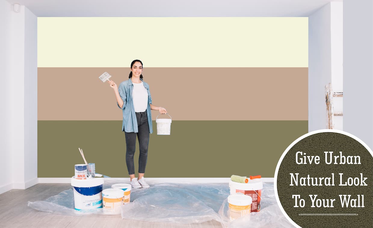 Paint wall for urban natural interior Paint wall for urban natural interior