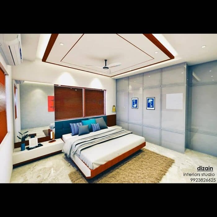 Grey and white modern bedroom design Grey and white modern bedroom design