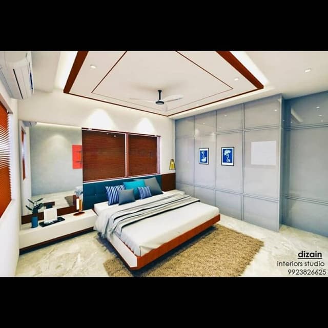 Grey and white modern bedroom design Grey and white modern bedroom design