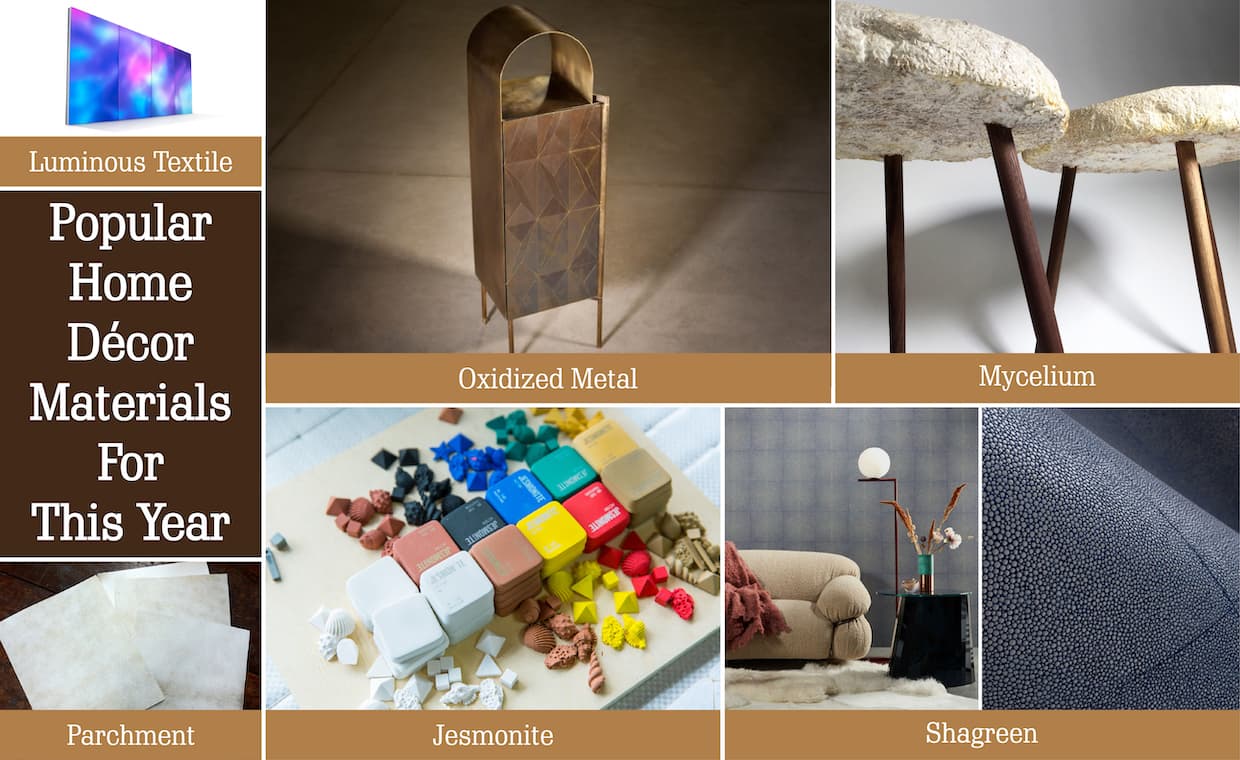 Popular Home Décor Materials Popular Home Décor Materials