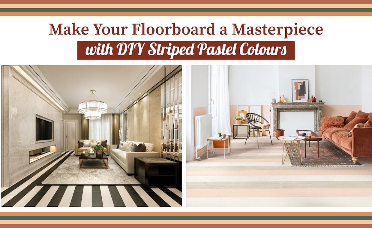 Stripes of Pastel Colours for Your Floorboard Stripes of Pastel Colours for Your Floorboard