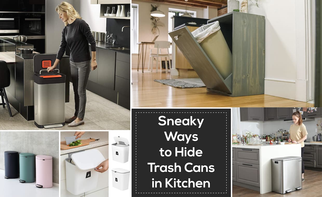 Ways to Hide Trash Cans in Kitchen Ways to Hide Trash Cans in Kitchen