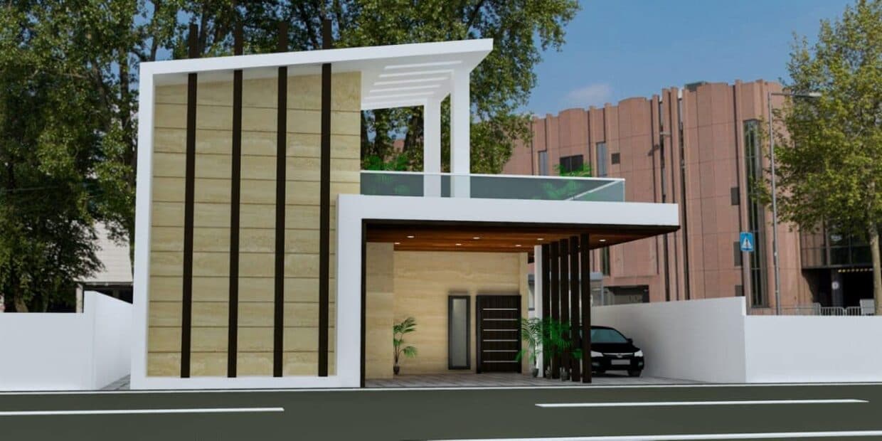 A double storey structure mimics a gate complex A double storey structure mimics a gate complex