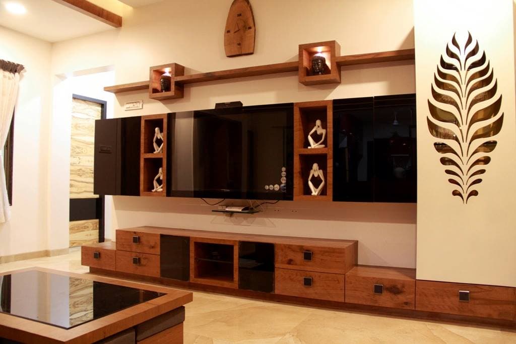 Modern minimalistic wooden TV unit Modern minimalistic wooden TV unit