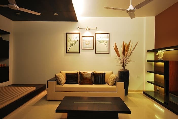 A classic black and white living room A classic black and white living room