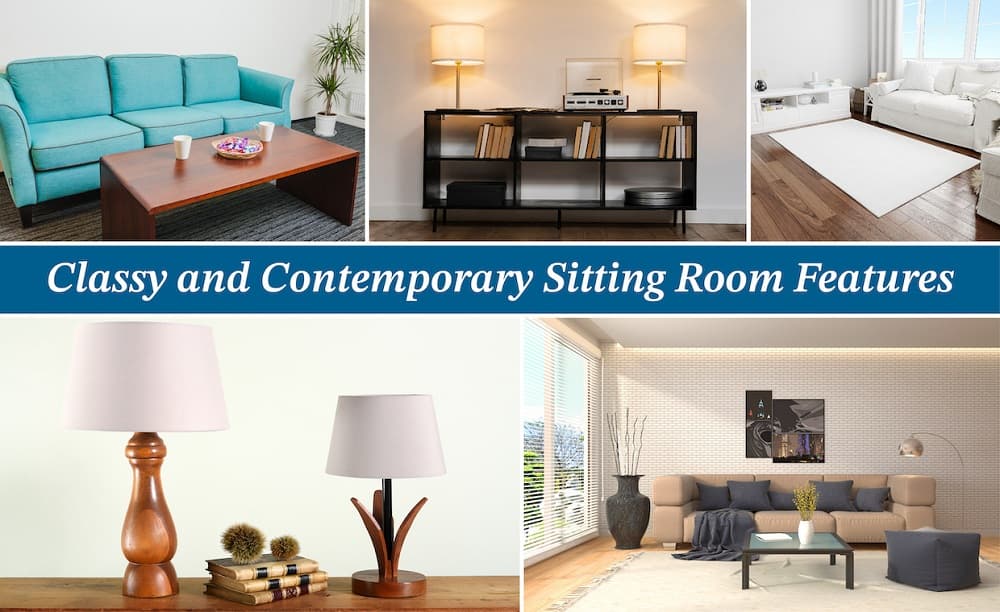 Classy and Contemporary Sitting Room Features Classy and Contemporary Sitting Room Features