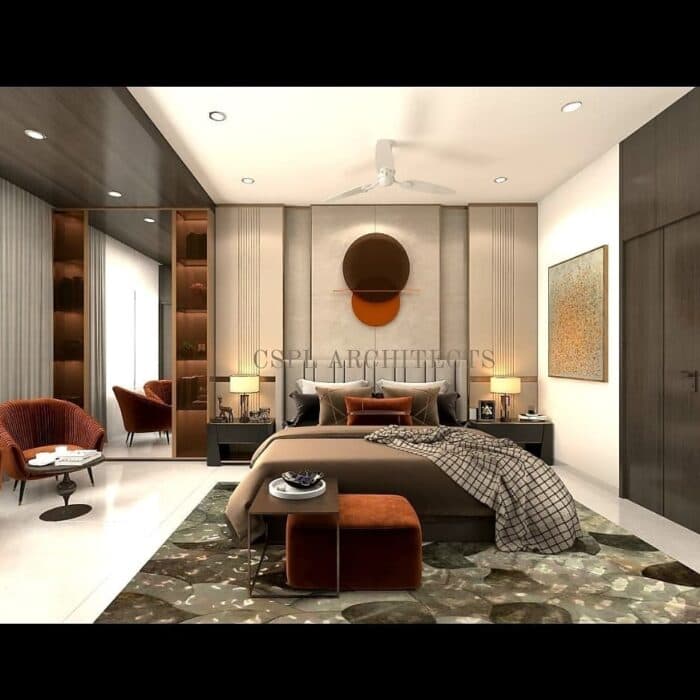 Contemporary Style Bedroom with a King Size Bed Contemporary Style Bedroom with a King Size Bed