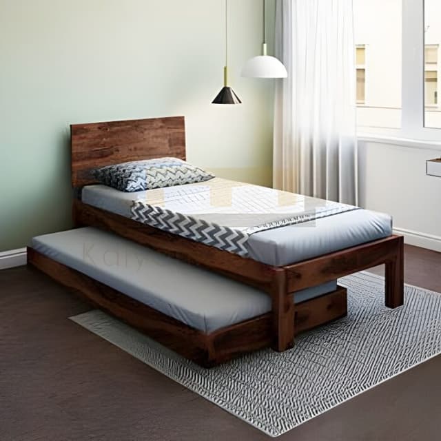 Wooden single ground bunk bed Wooden single ground bunk bed