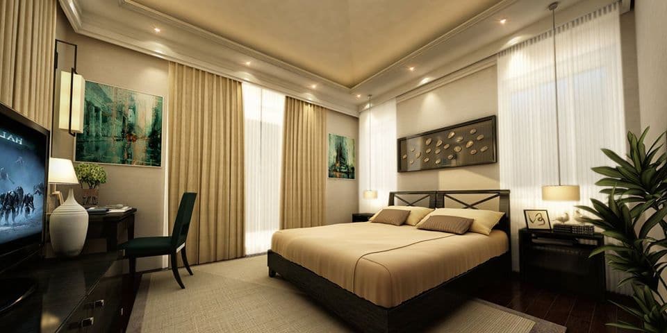 The White and Buff Colour Bedroom The White and Buff Colour Bedroom