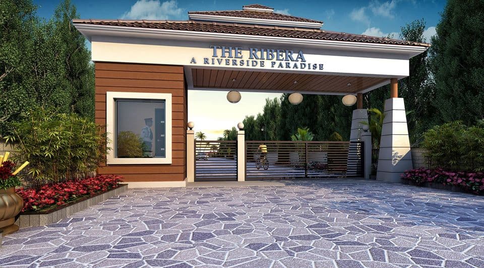 An Entrance Gate with a sloping Roof An Entrance Gate with a sloping Roof