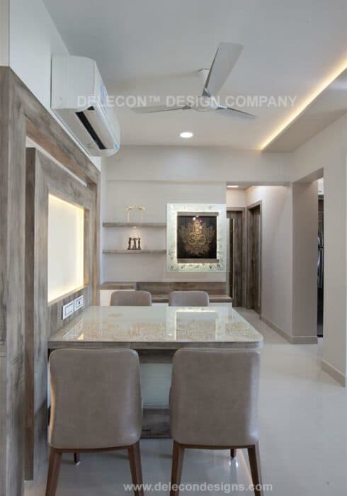 The Dining Space Consists of 4-Seater Dining Table – 1 The Dining Space Consists of 4-Seater Dining Table - 1