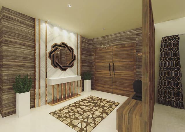 Wooden Finished Foyer Foyer - Patio - Verandah