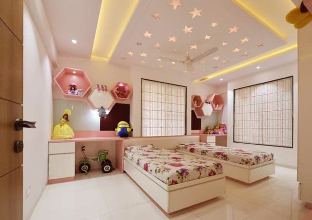 Pink & White themed Children’s Bedroom Pink & White themed Children's Bedroom