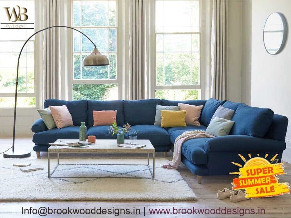 The Royal Blue Sectional Sofa The Royal Blue Sectional Sofa