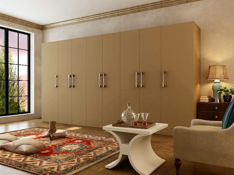 Beige-coloured full lintel Height wardrobe Beige-coloured full lintel Height wardrobe