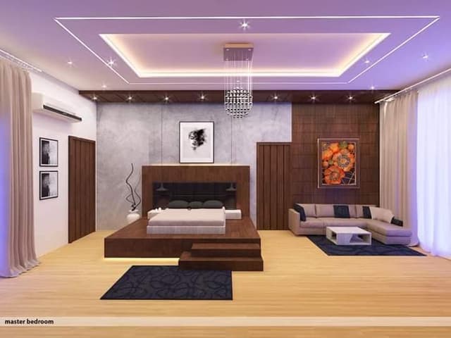 Bedroom has Raised Wooden Platform Bedroom has Raised Wooden Platform