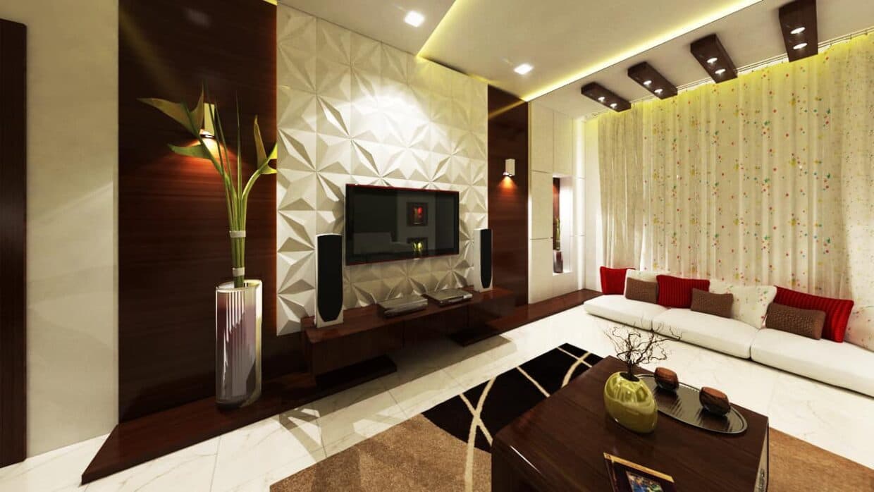 White Coloured Modern Living Room White Coloured Modern Living Room