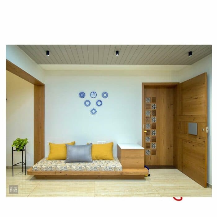 Wooden Furniture and White Walls Wooden Furniture and White Walls