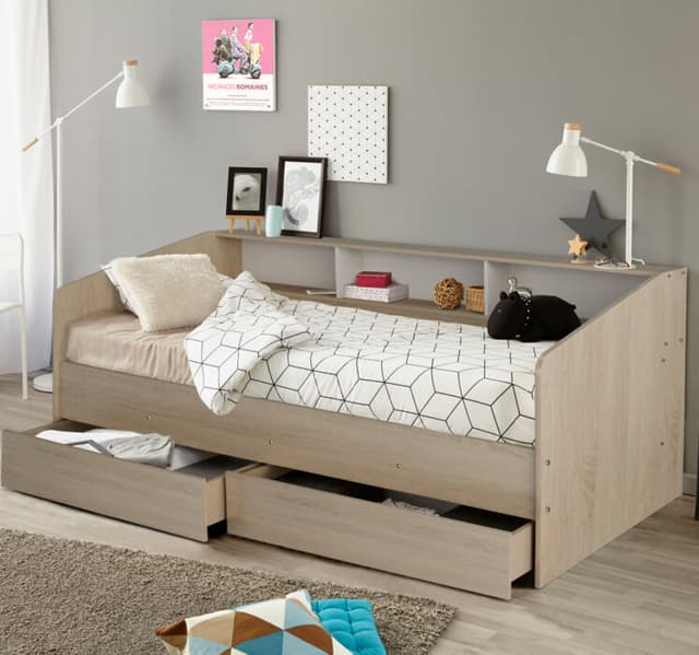 Wooden Rectangular Single Bed Wooden Rectangular Single Bed