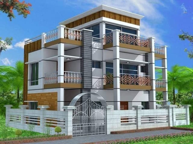 Modern Symmetrical Shaped Building Modern Symmetrical Shaped Building