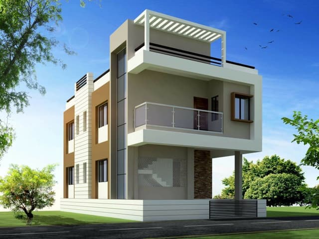 Yellow-Brown Cuboidal Building Yellow-Brown Cuboidal Building