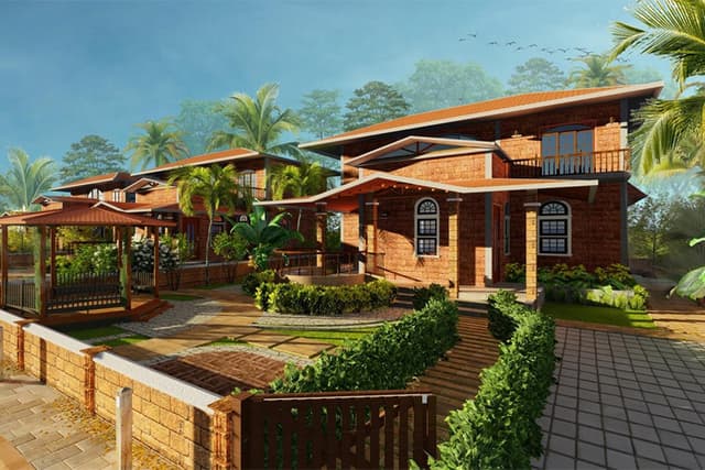 Laterite Composite Two-Story Structure Laterite Composite Two-Story Structure