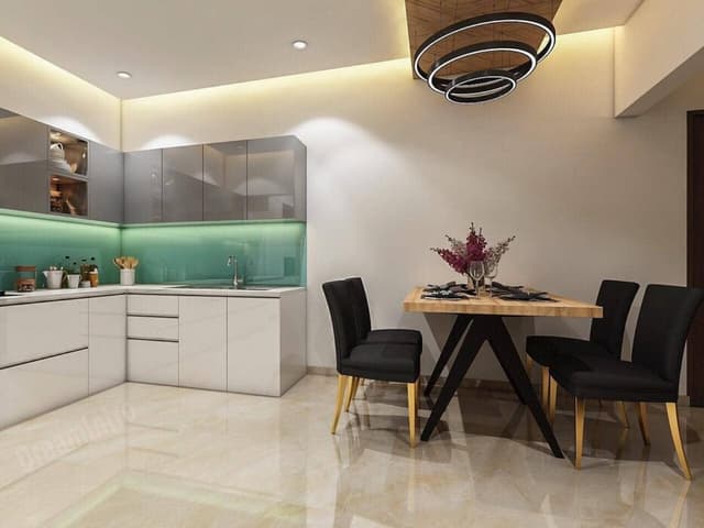 Wooden and Black Upholstered Dining Table and Chairs Wooden and Black Upholstered Dining Table and Chairs