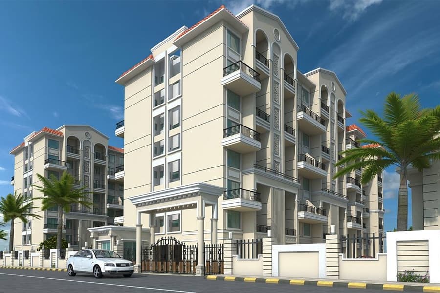 Seven Story Cream Colored Building Seven Story Cream Colored Building