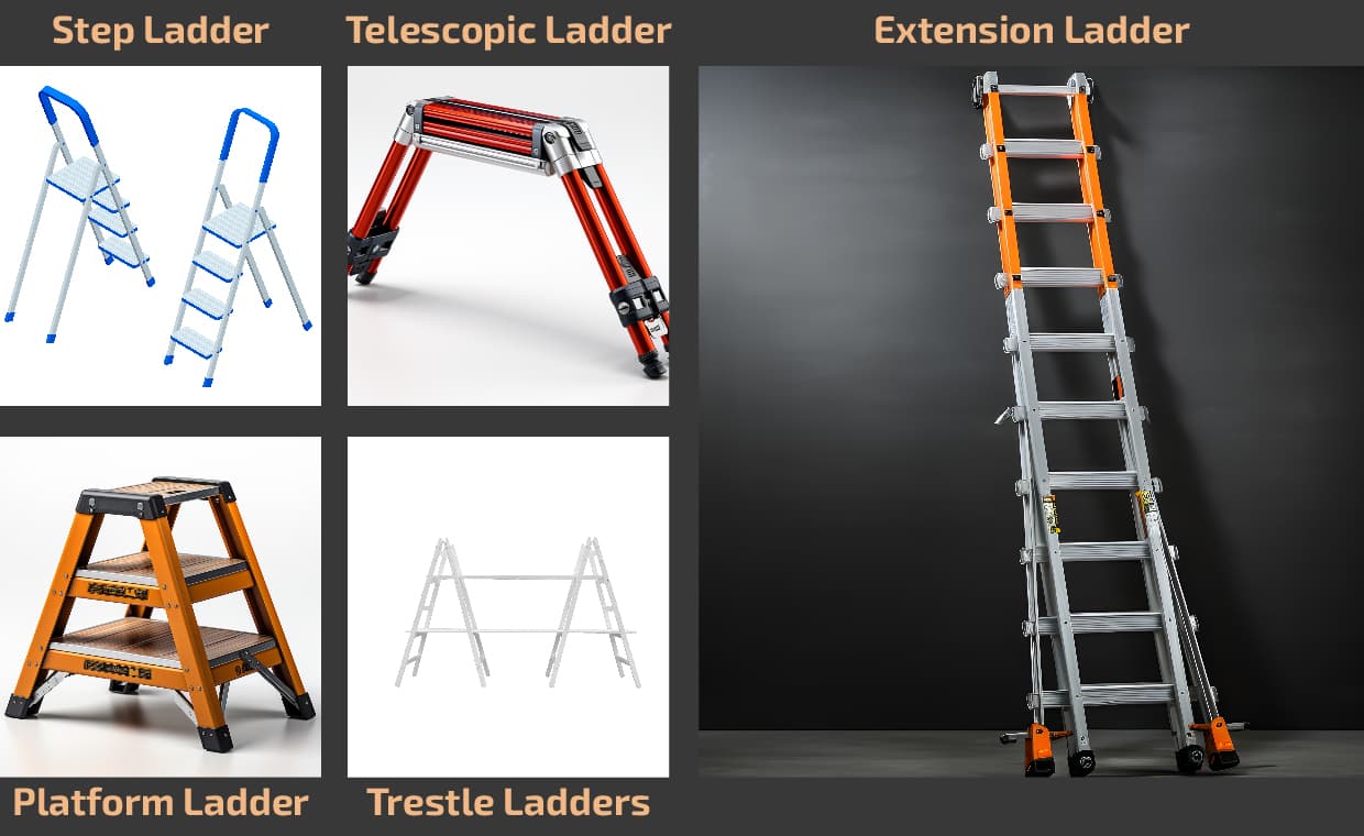 Types of Ladders Types of Ladders