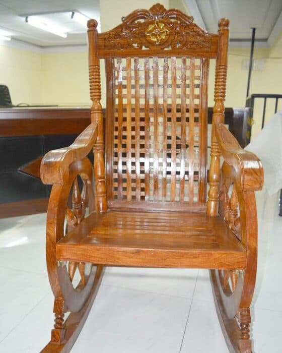 Solid Wooden Polished Rocking Chair Solid Wooden Polished Rocking Chair