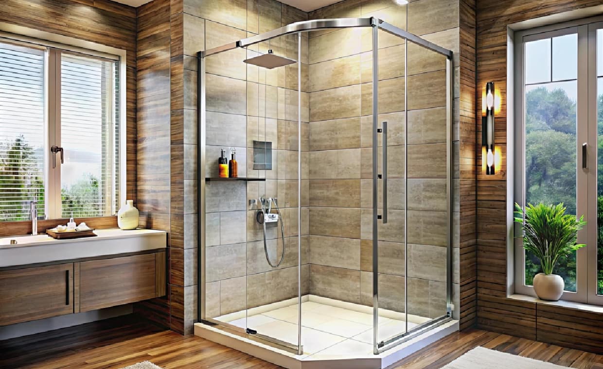 Semi-Frameless Shower Screens Semi-Frameless Shower Screens