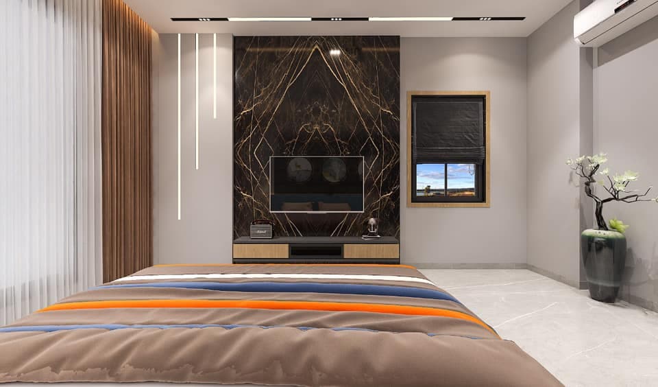 V Unit is Set Against a Decorative Backdrop V Unit is Set Against a Decorative Backdrop