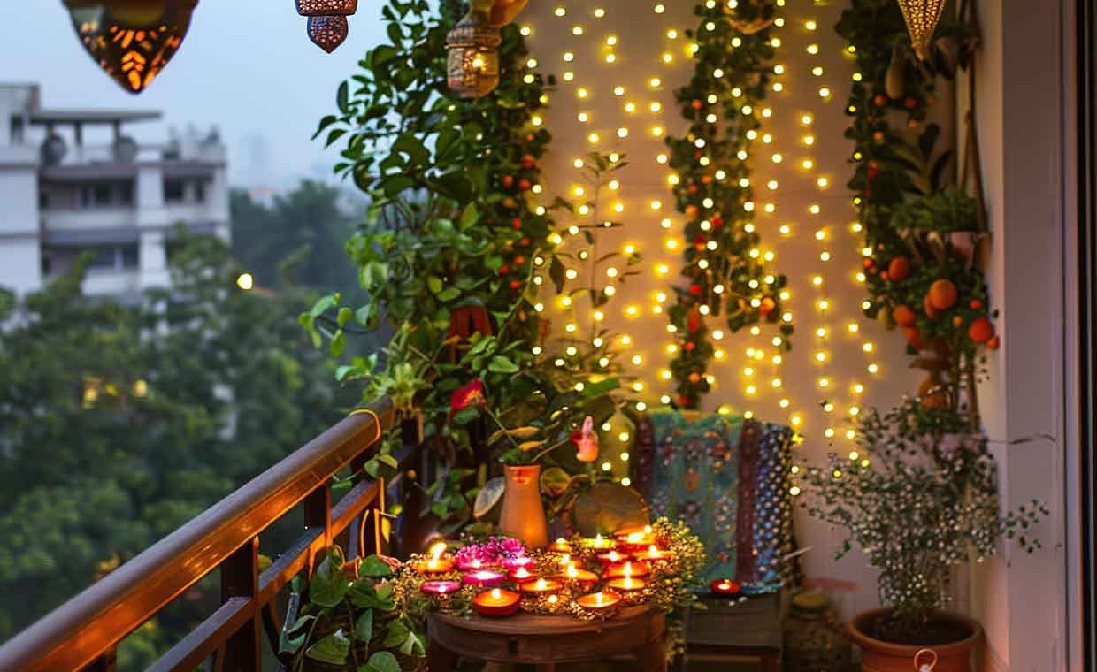 Diwali Balcony Decoration Ideas Diwali balcony decoration ideas