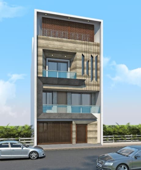 Modern Three-Story House Modern Three-Story House