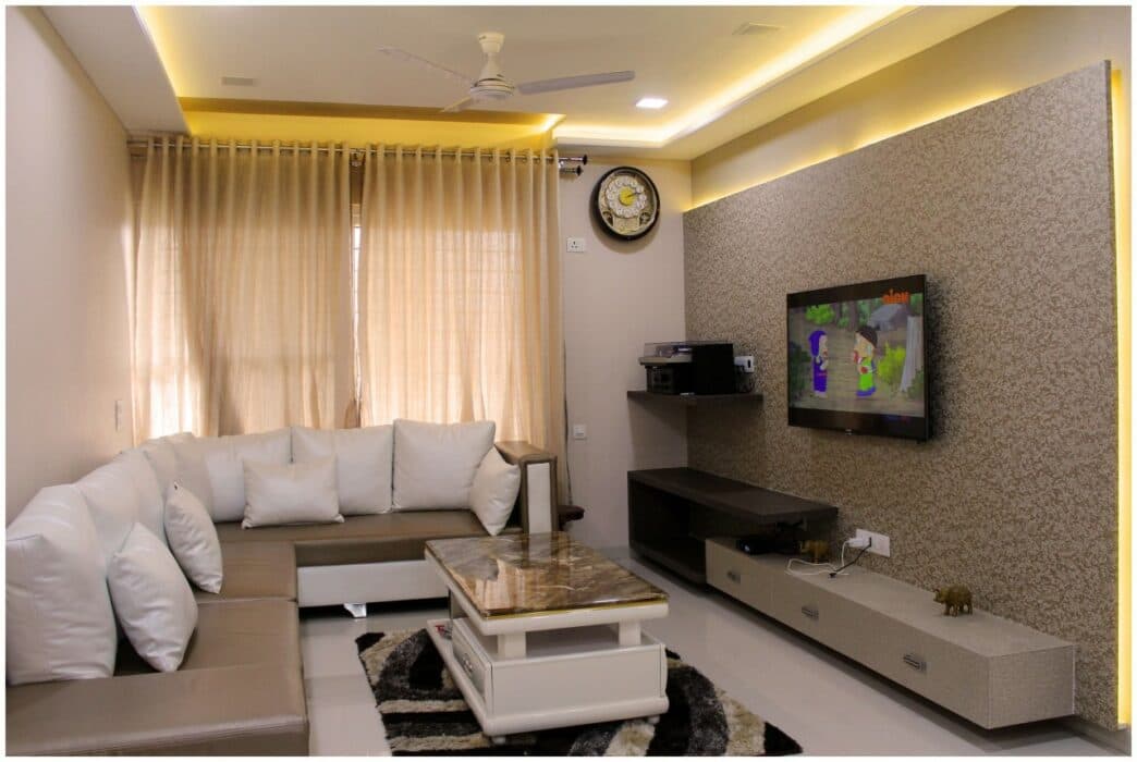 Modern and well Lit Living Room Takes Centre Stage Modern and well Lit Living Room Takes Centre Stage