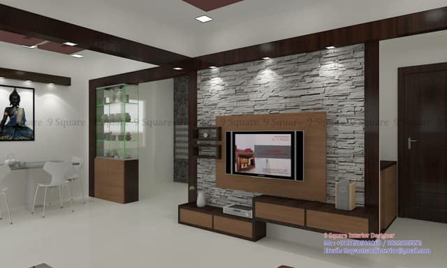 Contemporary Living Room Features a Stunning Focal Wall Contemporary Living Room Features a Stunning Focal Wall
