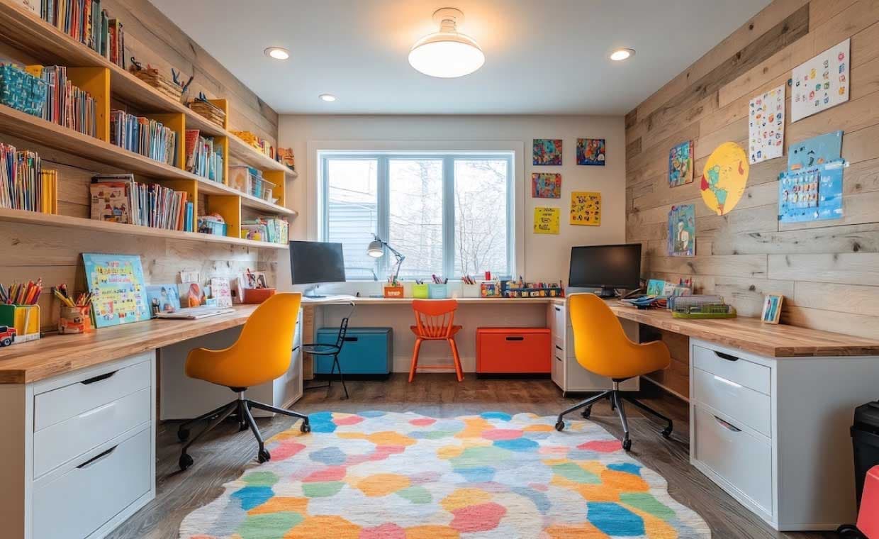 Kid-Friendly Home Office Kid-Friendly Home Office