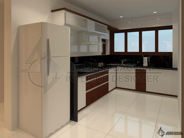 Modern Kitchen Design: White and Brown Cabinetry Modern Kitchen Design: White and Brown Cabinetry