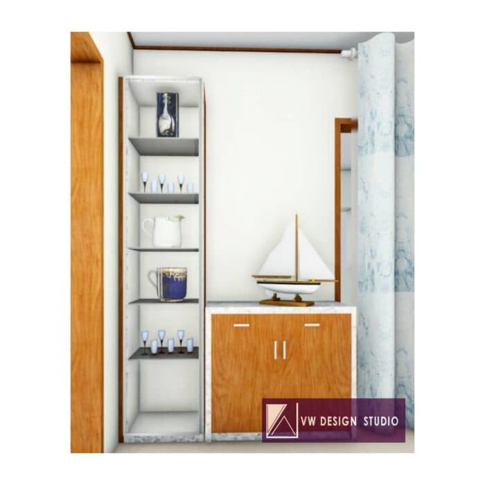 Bathroom Interior that Incorporates a Light Wood-and-Blue Marble Bathroom Interior that Incorporates a Light Wood-and-Blue Marble