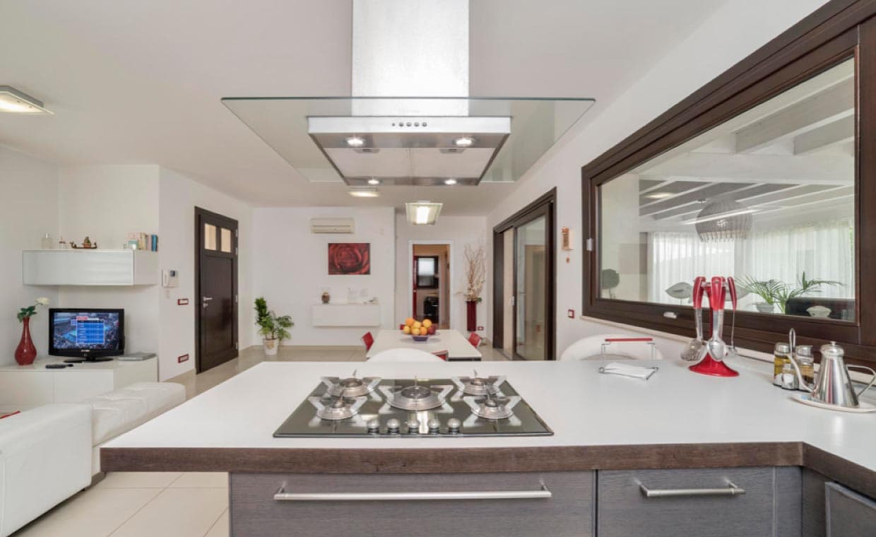 Island Chimneys in Open Kitchen Island Chimneys in Open Kitchen