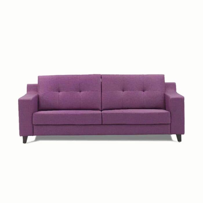 Purple Sofa with a Textured Fabric Finish Purple Sofa with a Textured Fabric Finish
