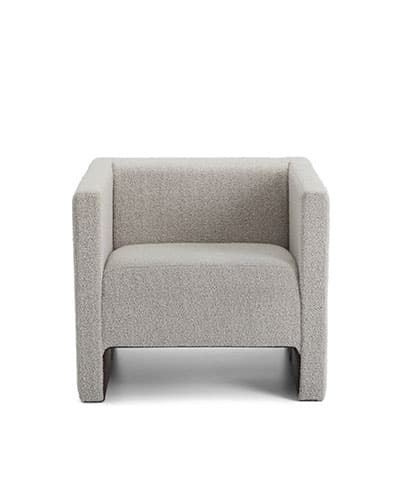 Minimalist Armchair with a Contemporary Boxy Design Minimalist Armchair with a Contemporary Boxy Design