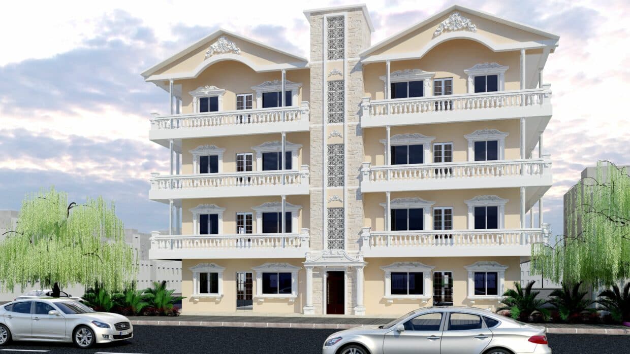 Residential Building with a Classic European-Inspired Style Residential Building with a Classic European-Inspired Style